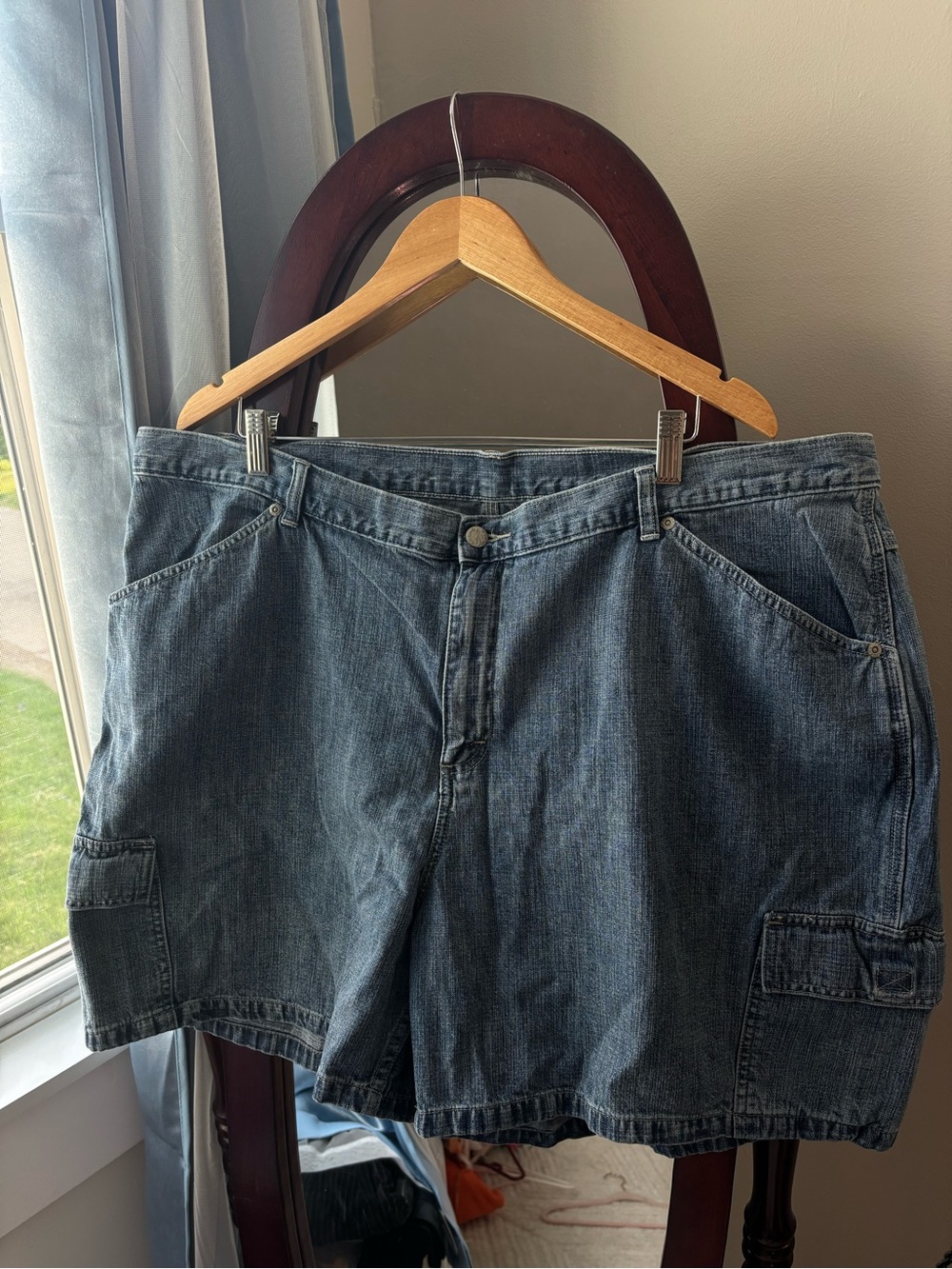 Denim cargo granola girl mom carpenter shorts - Picture 3 of 9